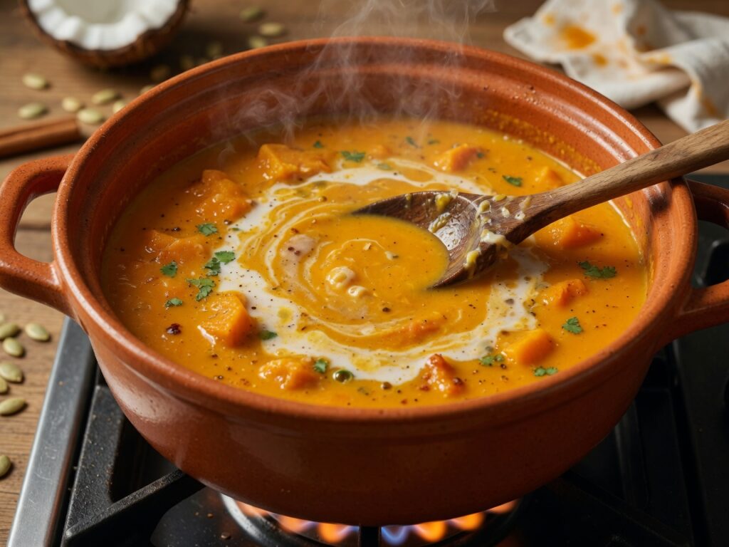 Cremige Kürbissuppe – Schritt 1