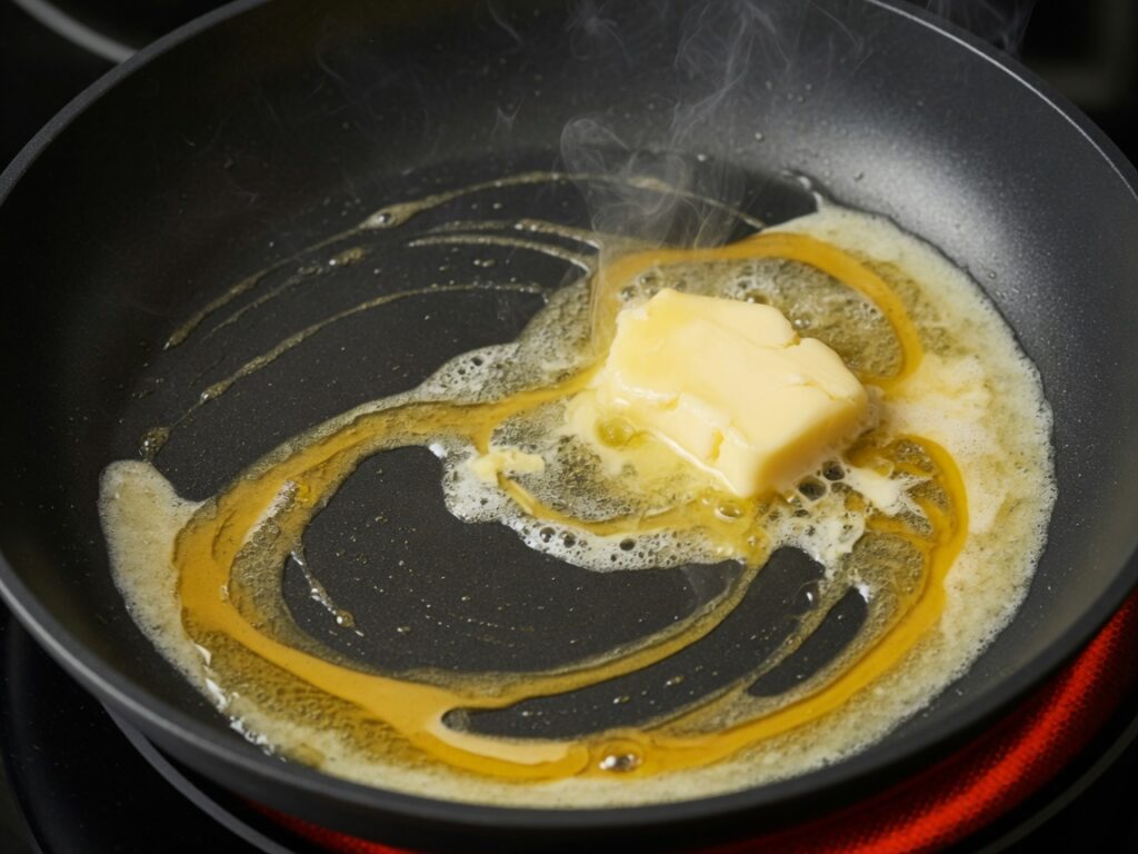 Glatter Pfannkuchenteig in der Schüssel