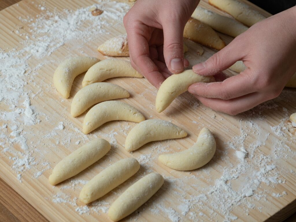 Vanillekipferl – Schritt 1