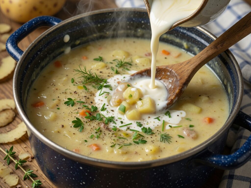 Herzhafte Kartoffelsuppe – Schritt 4