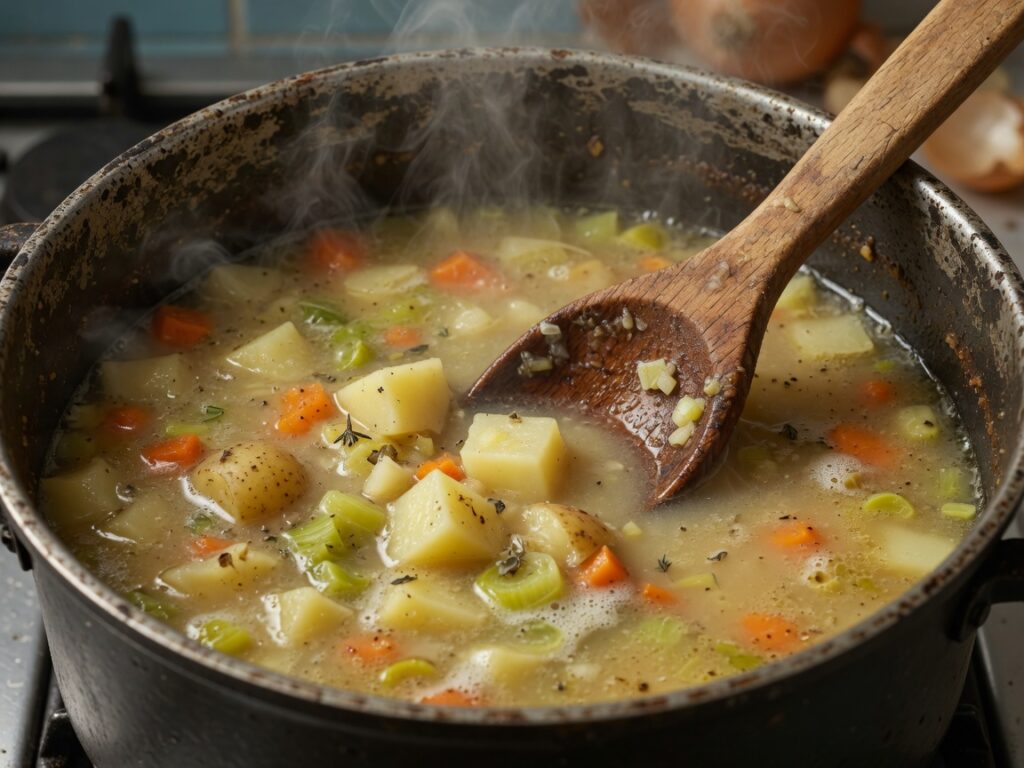Herzhafte Kartoffelsuppe – Schritt 5
