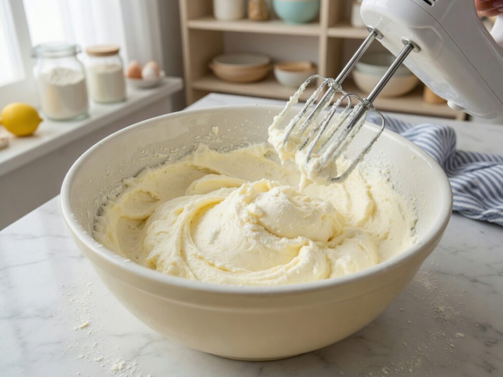 Christstollen im Ofen mit goldbrauner Kruste
